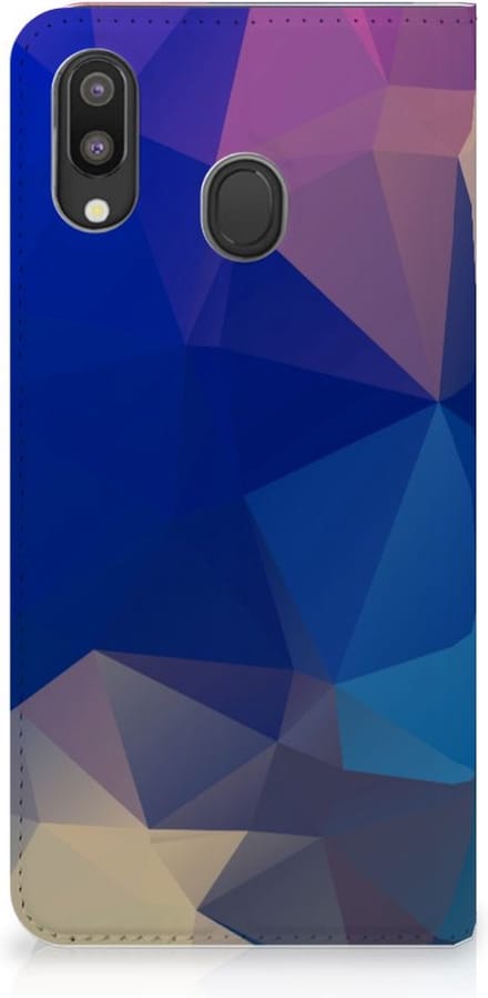 Samsung Galaxy M20 Stand Case Polygon Dark