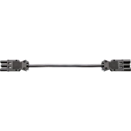 18/3 stroom verlengkabel - 3x 1,5mm / zwart - 3 meter