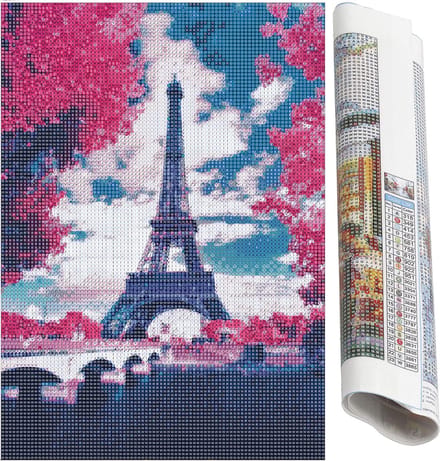 Springos Diamond Painting - Volwassenen - Eiffeltoren - 40 x 30 cm
