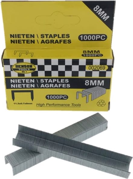 Benson Tools Nieten voor Tacker (1000 Stuks)