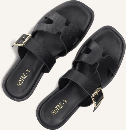 Notre-V 227226 Slippers - Dames - Zwart - Maat 42