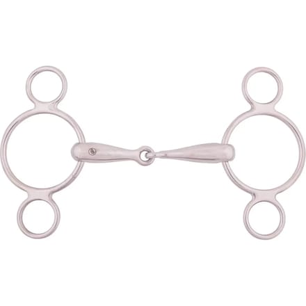 Watertrens Pessoa 3-rings massief rvs 18mm 11.5 | Roest | Speciale bitten
