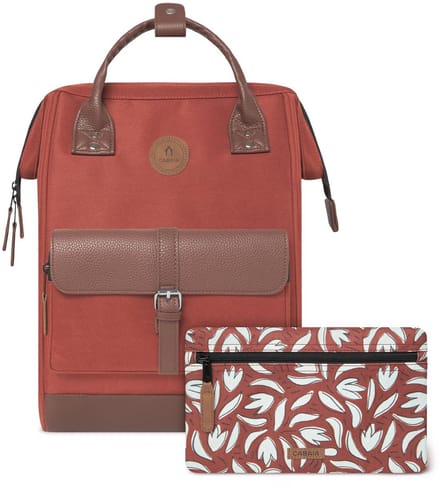 CABAIA - Rugzak Adventurer Medium 18L San Cristobal, Computercompartiment 13", Levenslange garantie, Brede opening - Rood