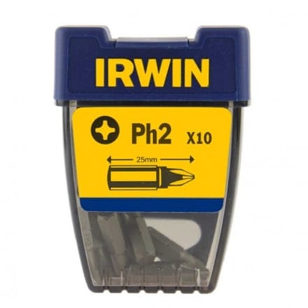 Irwin Phillips Schroefbit Ph2 - 1/4”/25 mm - 10 st - 10504331