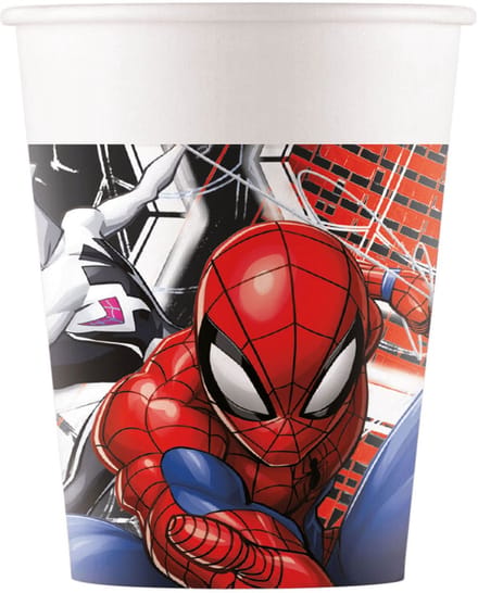Spiderman World of Webs papieren beker 8-pack 200 ml FSC