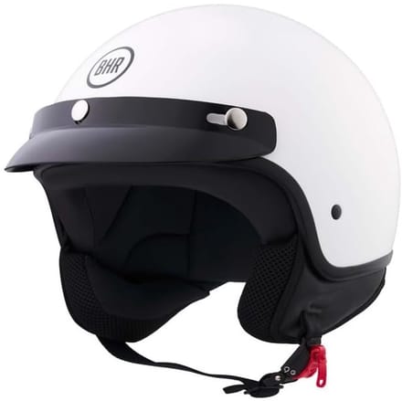 BHR 839 - Retro Jethelm - Wit - Maat L - Geschikt voor Brommer, Scooter en Motor - ECE 22.06 Keuring - scooterhelm