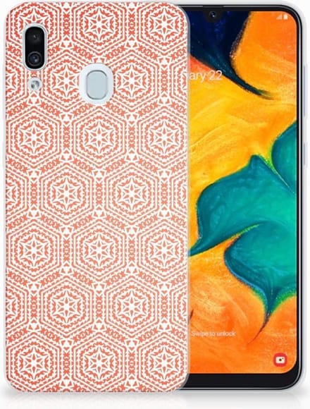 Samsung Galaxy A30 TPU bumper Pattern Orange