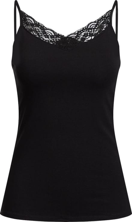 WE Fashion Dames singlet met kant