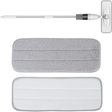 Chiffon de Nettoyage Coton Serpillère Coussin de Rechange Lavable Chiffons de Serpillère Convient pour Xiaomi Deerma gray