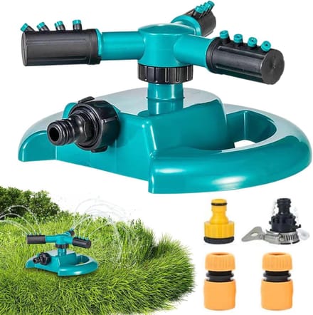 Tuinsproeier Roterend - Water Sproeier - Gazon Bewatering - 360 Graden Dekking - 82 Meter Bereik - Blauw