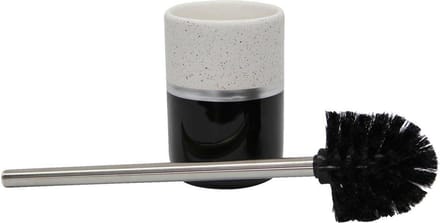 Toiletborstel met keramische houder, roze, 9,5 x 38 cm