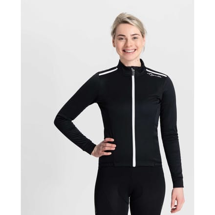 Rogelli - Maat M Pesara Winter Fietsjack Dames - Wielrenjack - Winddicht - Zwart/Wit
