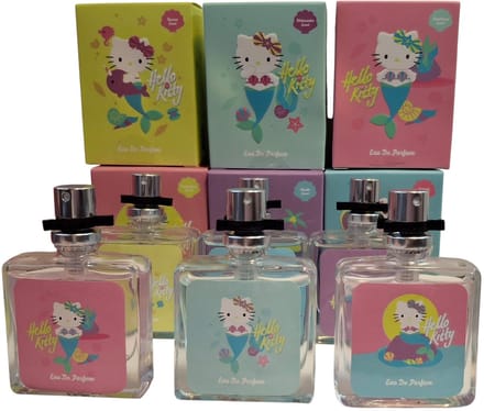 Hello Kitty Mermaid Parfum set 6 stuks voor kinderen - 6x15ml - Meisjes
