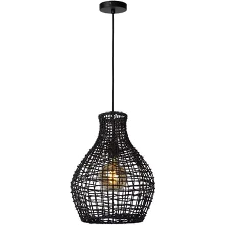 Lucide Hanglamp Alban Zwart Ø35cm E27