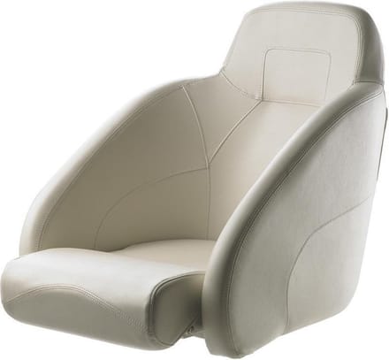 VETUS Queen witte flip-up Bootstoel