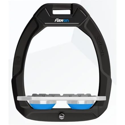 Veiligheidssportbeugels Plat Grip Zwart/Graal/Blauw Flex-On Safe-On