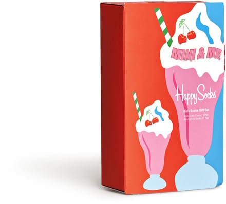 Happy Socks 2-Pack Mini Me Milkshake - Maat 36 - 40