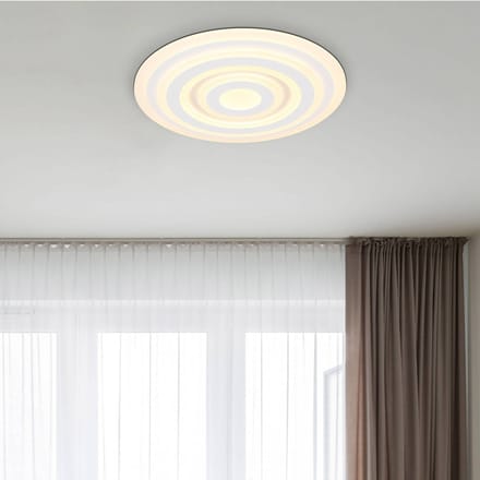 Globo - plafonniere - Alois - wit - metaal - Ø 49cm - LED - 48554