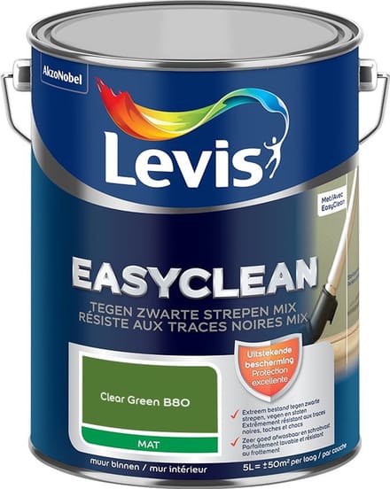 Levis - Easyclean Tegen Zwarte Strepen Mix - Clear Green B80 - Mengverf - 5 L