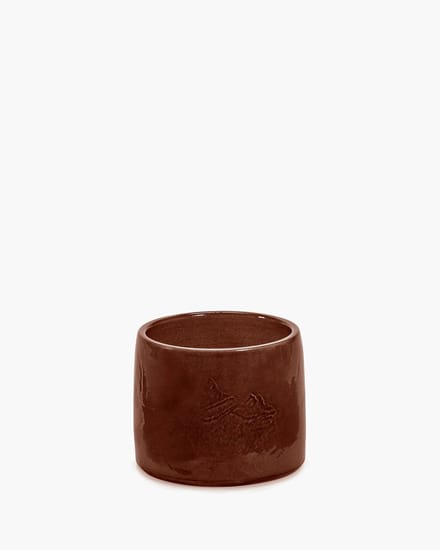 Serax Vincent Van Duysen Vaso bloempot D15cm H12cm donkerbruin