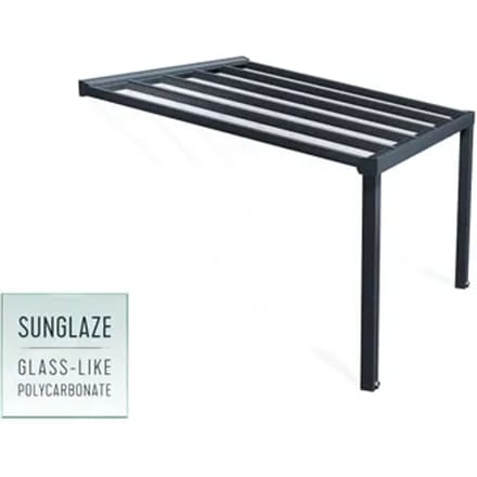 Palram | Canopia - Aanleunende Pergola Stockholm - Grijs - 340x370cm