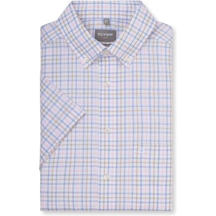 OLYMP Luxor Overhemd, Comfort Fit, Button-down, Lichtroze