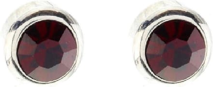 Behave - Oorbellen dames - Rood kristal - Minimalistisch - Subtiel chic