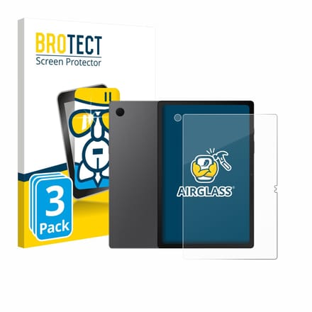 Screenprotector 3 Stuks voor Samsung Galaxy Tab A8 (Voor+Camera) Beschermglas transparant