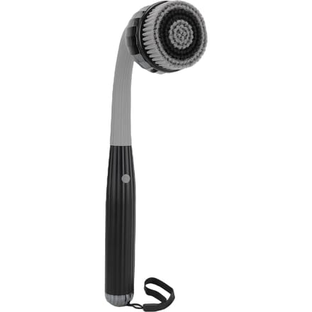 Brosse Corps Électrique Éponge Corps 4 en 1 IPX6 Étanche Manche Alimentation Éponge de Bain 2 Vitesses pour Nettoyer Exfolier Masser gray
