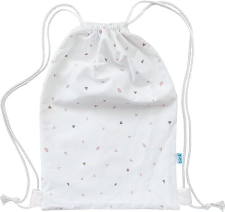 BINK Bedding Gym-/Zwemtas Hearts 40 x 28 cm voorzien van sluitkoord