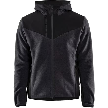 Blaklader Gebreid jack met softshell - Donkergrijs/Zwart - 2XS