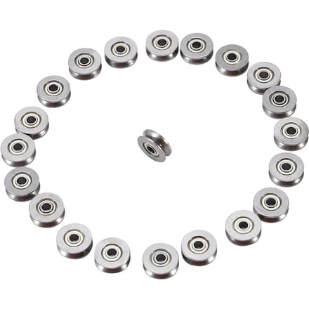 20 stuks V623ZZ V-groef kogellager katrol voor rail lineair bewegingssysteem 3x12x4mm