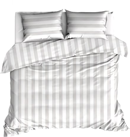 Livello Dekbedovertrek Beach Stripe Grey 2 persoons