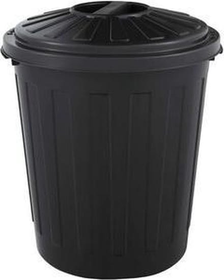 Afvalbak Rond M/d Mini-bin 24x29 - 7 L Zwart Ok Keeeper 10212