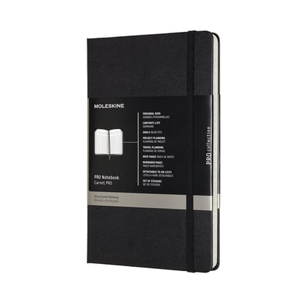 Moleskine Professional Notitieboek - Large - Hardcover - Zwart