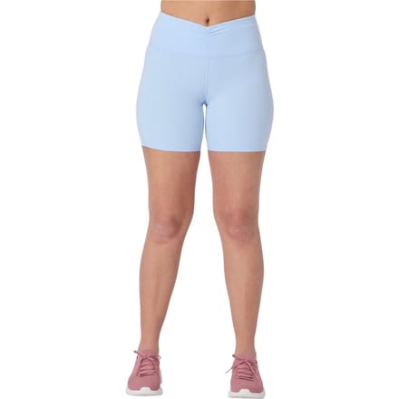 Skechers Goflex Slim 6' Fietsbroek Polyester Dames Zilveren Sportbroek