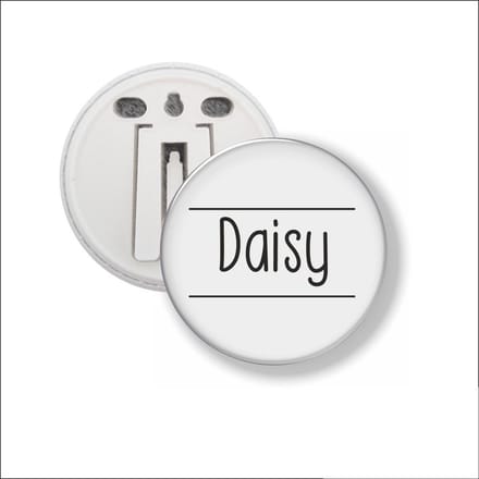 Button Met Clip 58 MM - Daisy