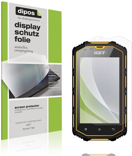 dipos – 4x Matte Beschermfolie geschikt voor iGET Armor T40 | Krasbestendige & antireflecterende Screenprotector Ultra-Thin