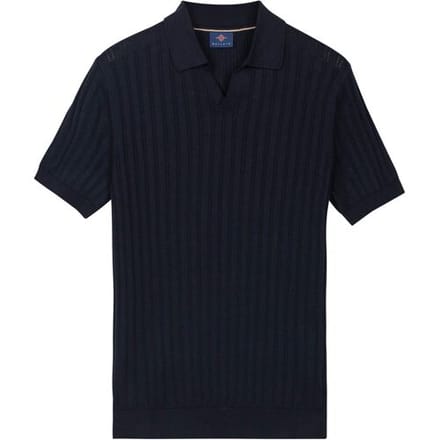 Baileys Polo Allover Drop Needle Knit Stripe Texture Navy / male