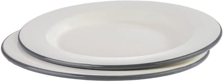 APS Serviesset - 2-Delige Set - Grijs - Ø 26 cm - Vaatwasserbestendig - Breukvast - Stapelbaar
