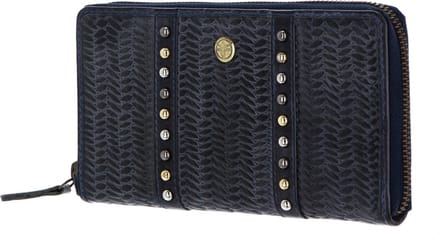 CHIEMSEE portemonnee Perth Zip Around Wallet Vintage Look Blue blauw