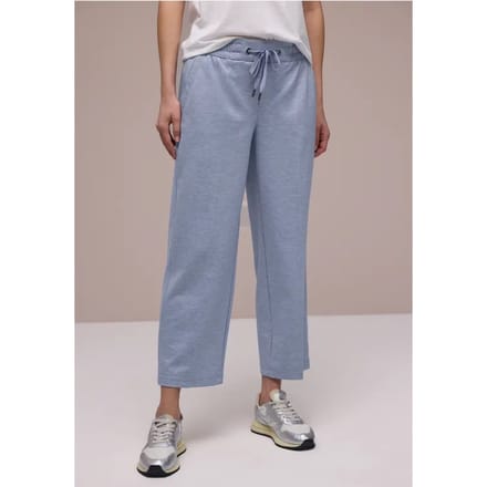 Wide Legs broek met elastische tailleband