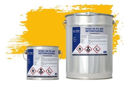 Wixx 2K PU 450 Betoncoating - 10L - RAL 1023 | Verkeersgeel