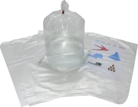 Plastic zakken 12cm x 23cm x 50my   015.0554