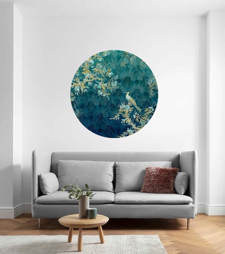 Fotobehang - Majestic 125x125cm - Rond - Vliesbehang - Zelfklevend