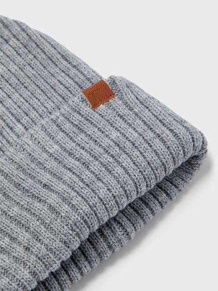 Name it muts unisex - grijs - NKNmilan - maat 52/53
