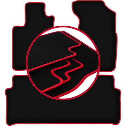 CARLUX-RED automatten voor: Honda CR-V II SUV (2001-2006)