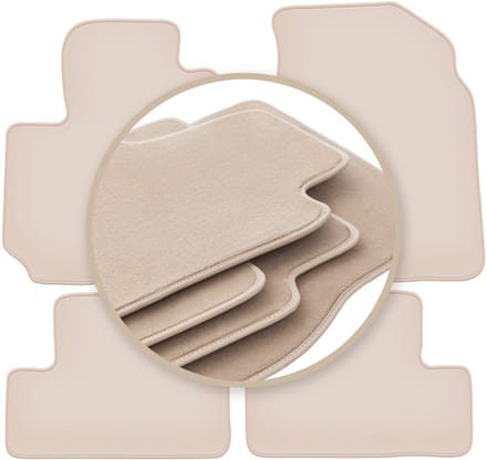 PREMIUM beige matten voor: Toyota RAV4 II FL 5-deurs 2003-2005