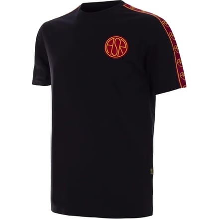 COPA - AS Roma Black Taper T-Shirt - Mannen - Zwart - M