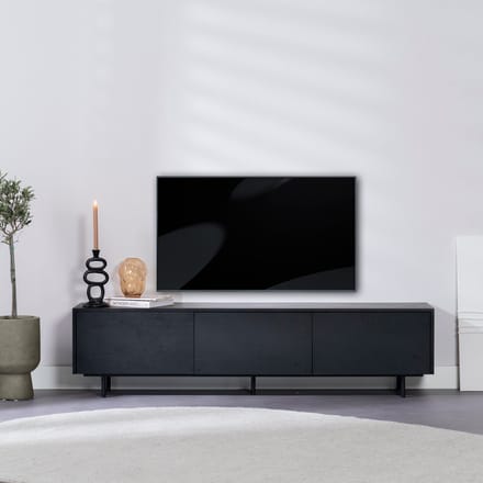 Bronx71® Tv-meubel Thomas zwart eiken 180 cm